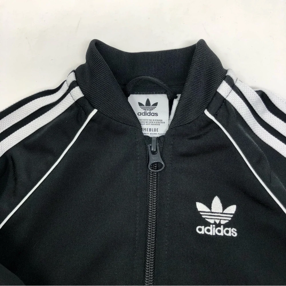 Adidas Classic Logo Zip up Track Jacket Baby Size 18M - Picture 8 of 12